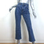 Khaite Vivian High Rise Cropped Boot Cut Jeans Indigo Denim Size 26
