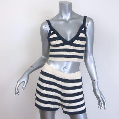 Kule Striped Knit Camille Tank & Agnes Shorts Set 