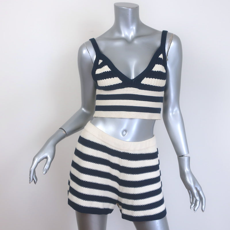 Kule Striped Knit Camille Tank & Agnes Shorts Set 