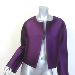 LESET Bobbi Crop Jacket Aubergine