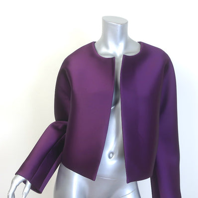 LESET Bobbi Crop Jacket Aubergine