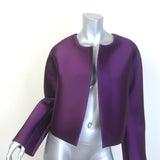 LESET Bobbi Crop Jacket Aubergine