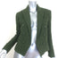 L'Agence Brooke Double-Breasted Cropped Tweed Blazer Dark Moss Size 00