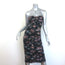 L'Agence Caprice Ruched Midi Dress Black Floral Print Stretch Mesh Size 0 NEW