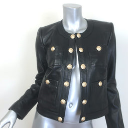 L'Agence Jayde Leather Jacket