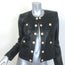 L'Agence Jayde Collarless Leather Jacket Black Size 2 NEW