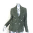 L'Agence Kenzie Double Breasted Suede Blazer Moss Size 4 NEW