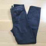 L'Agence Margot Cropped High-Rise Coated Skinny Jeans 