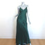 L'Agence Serita Maxi Bias Dress Botanical Green Silk Satin Size 4 NEW