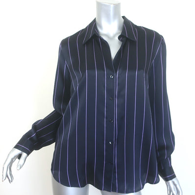 L'Agence Tyler Striped Button-Down Blouse