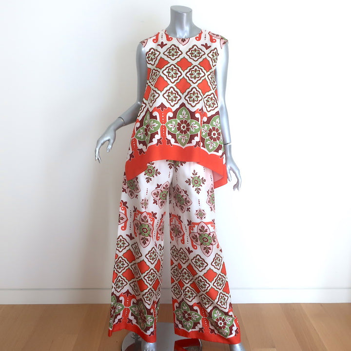La DoubleJ Partenope Print Top &amp; Palazzo Pants Set 