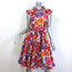 La DoubleJ Short and Sassy Dress Zinnie Floral Print Cotton Size Extra Small