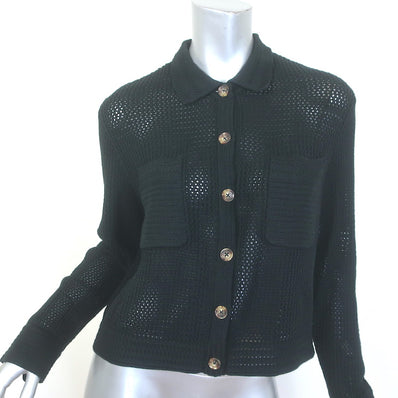 La Ligne Jane Crochet Shirt Black 