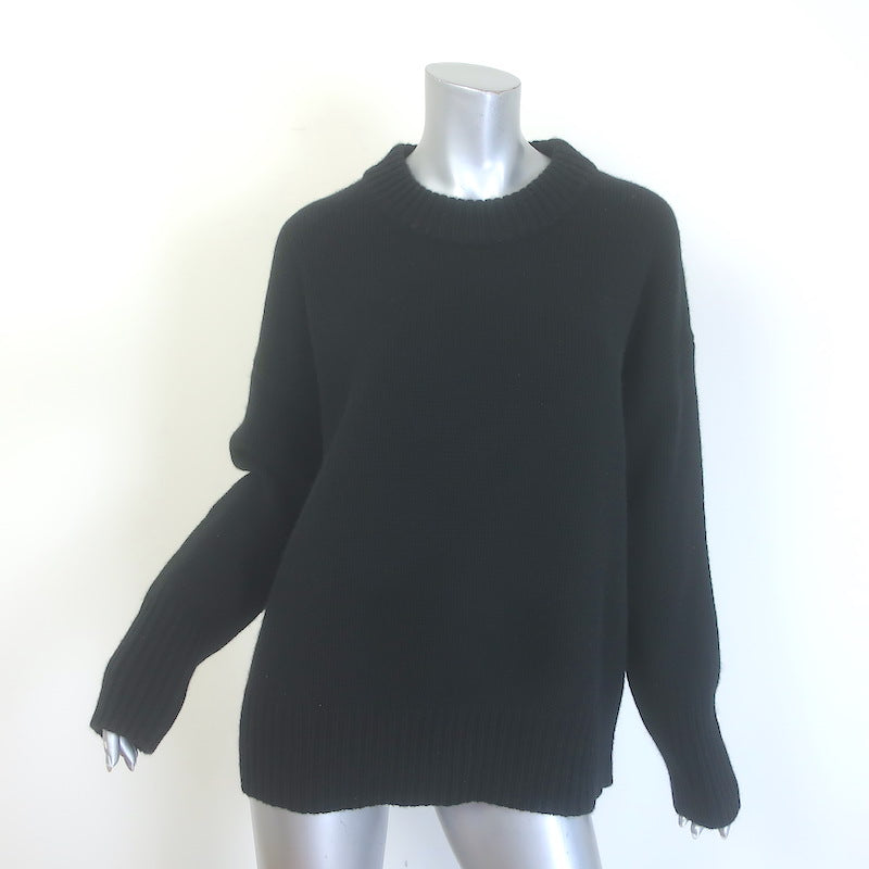 La Ligne Marin Oversized Crewneck Sweater Black 