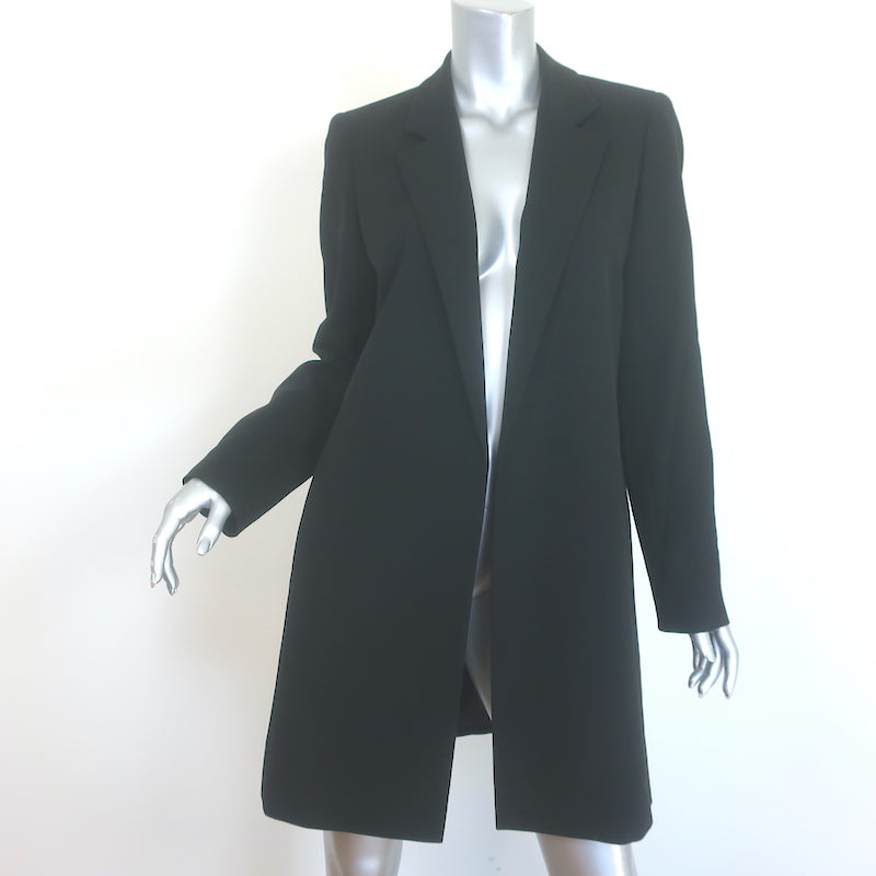 Lafayette 148 Longline Blazer Black Crepe