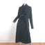 Lanvin Draped-Front Sweater Coat Black Wool-Blend Size 40