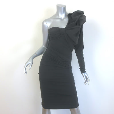 Lanvin Twist-Front One Shoulder Dress 