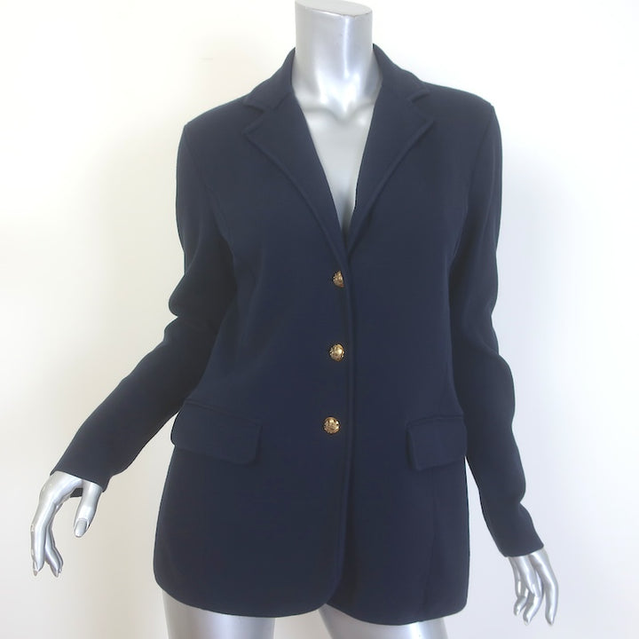 Lauren Ralph Lauren Ayelee Knit Blazer Navy