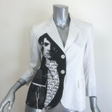 Libertine LACMA Print Pinstriped Blazer 