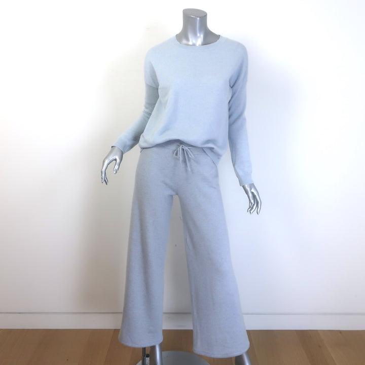 Lisa Yang Cashmere Crewneck Sweater &amp; Wide Leg Pants Set