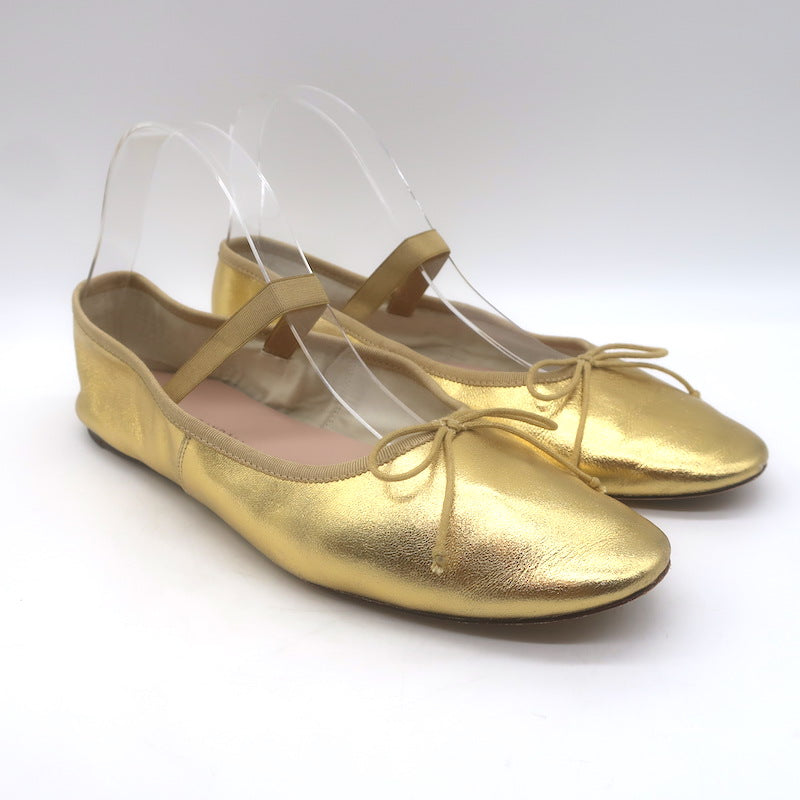 Loeffler Randall Leonie Ballet Flats Gold 