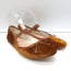 Loeffler Randall Leonie Soft Bow Ballet Flats Ochre Velvet Size 9