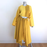 Loewe Colorblock Cutout Midi Dress Marigold 