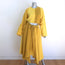 Loewe Colorblock Cutout Midi Dress Marigold Linen-Silk Size 40