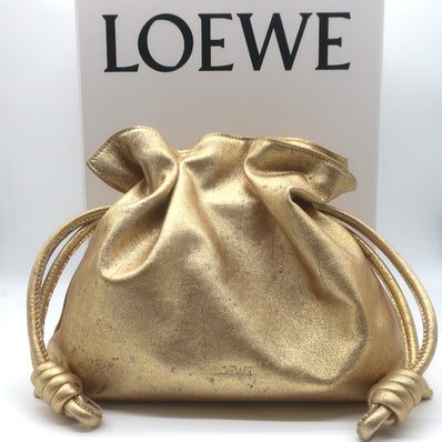 Loewe Flamenco Medium Clutch Gold