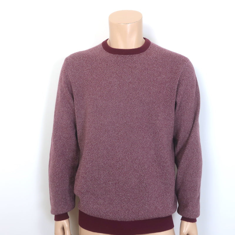 Loro Piana Baby Cashmere Woven Knit Sweater Red Size 52