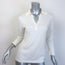 Loro Piana Knit Polo Shirt Cream Silk-Cotton Size 40
