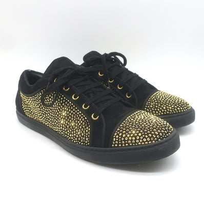 Louis Leeman Crystal-Embellished Low Top Sneakers