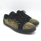 Louis Leeman Crystal-Embellished Low Top Sneakers