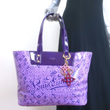 Louis Vuitton Cosmic Blossom PM Tote Purple Printed Coated Canvas Shoulder Bag