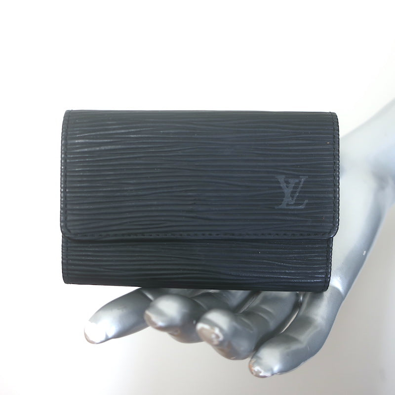 Louis Vuitton Epi Leather Multicles 6 Key Holder Case Black