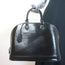 Louis Vuitton Epi Patent Leather Alma GM Bag Black