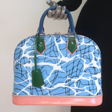 Louis Vuitton Limited Edition Alma PM Bag Aqua Print