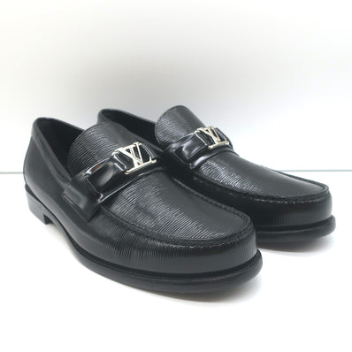 Louis Vuitton Major Loafers Black Epi Leather Size 7