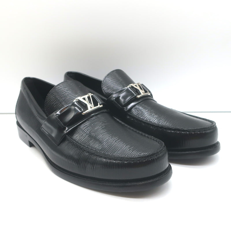 Louis Vuitton Major Loafers Black Epi Leather Size 7