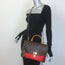 Louis Vuitton Marignan Coquelicot Monogram Satchel Brown/Red Crossbody Bag