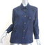 Louis Vuitton Monogram Cloud Masculine Shirt Navy Printed Silk Size 38