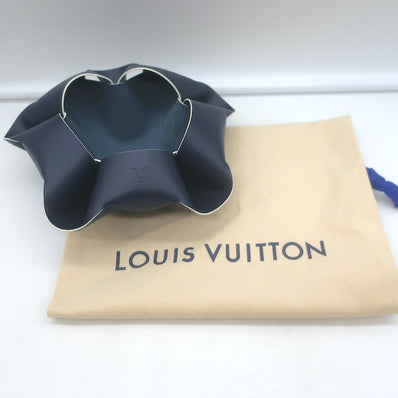 Louis Vuitton Origami Bowl PM by Atelier Oi Navy Leather NEW
