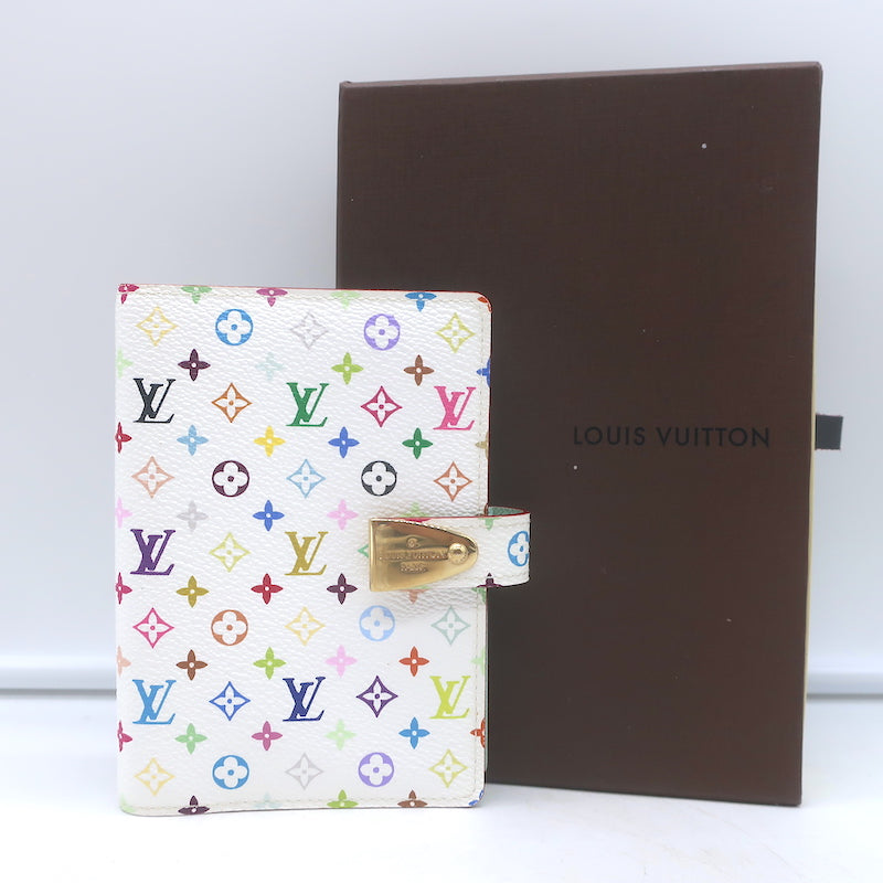 Louis Vuitton Partenaire PM Murakami Agenda Cover White/Multicolor Monogram Canvas