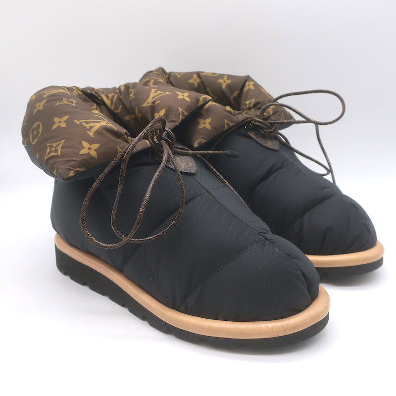 Louis Vuitton Pillow Comfort Ankle Boots Black &amp; Brown