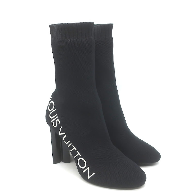 Louis Vuitton Silhouette Embroidered Sock Boots