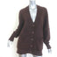 LoveShackFancy Applene Brushed Cashmere Cardigan Chocolate Size Small