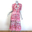 LoveShackFancy Carmie Embroidered Victorian Floral Maxi Dress Pink Size 2