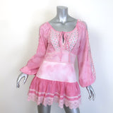 LoveShackFancy Chelie Ruffled Mini Dress