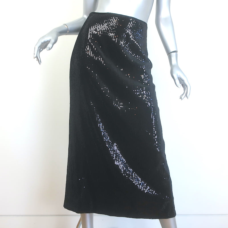 ME+EM Sequin Midi Pencil Skirt Black Size US 4
