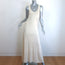 MISA Allison Sleeveless Knit Maxi Dress Ivory Cotton-Cashmere Size Small